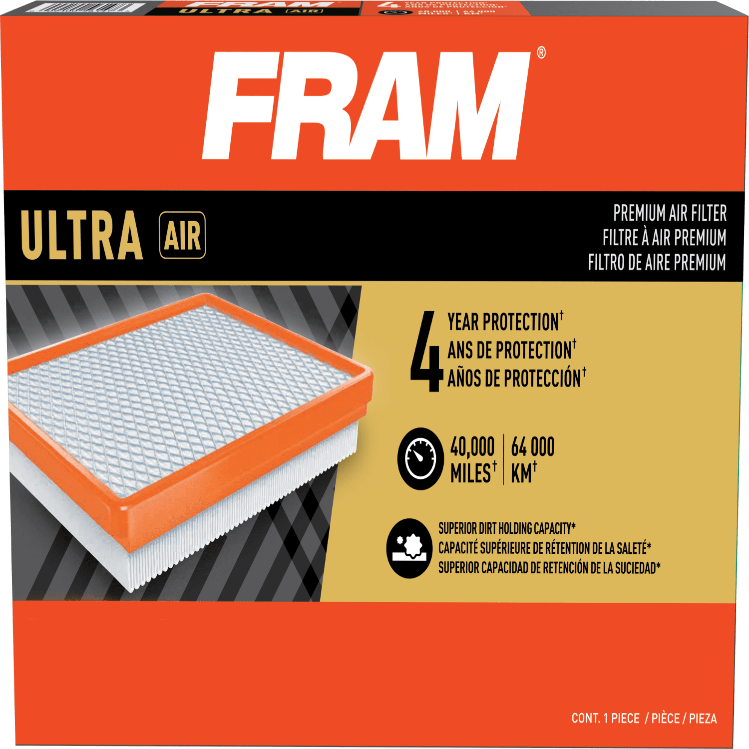 FRAM Ultra Air 12260, Premium Engine Air Filter, Replacement Filter for Select Chevrolet and GMC Vehicles Fits select: 2018-2024 CHEVROLET EQUINOX, 2018-2023 GMC TERRAIN