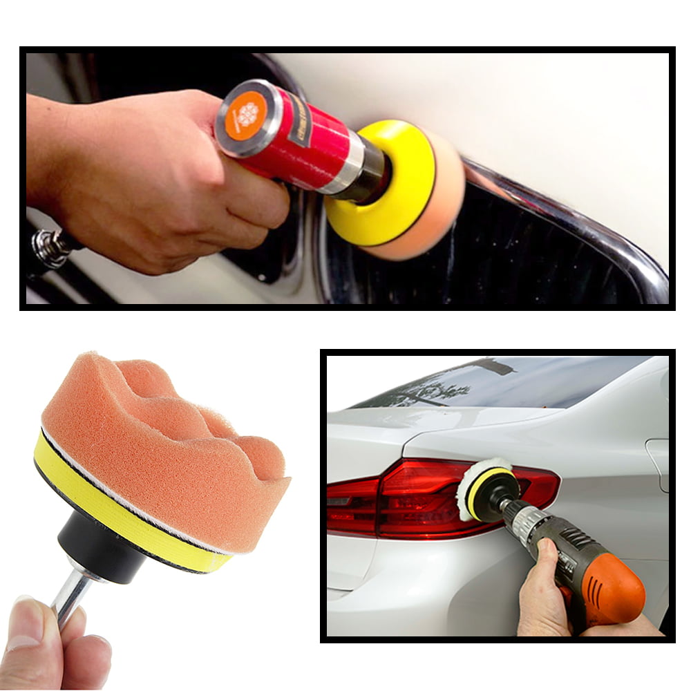 Canopus Buffing Pads 22 PCS, 3 Inch Polishing Pad Kit, Polishing Wheel for Drill, Car Buffer Drill Attachment for Sanding, Polishing, Waxing and Sealing Glaze