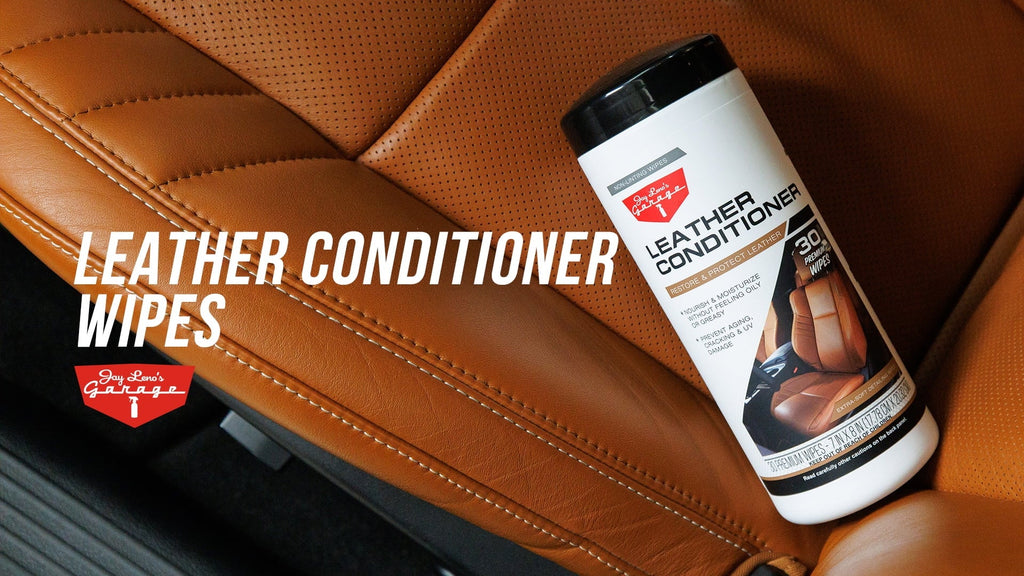 Jay Leno's Garage Leather Conditioner Wipes (30 Count) - Protect & Restore Car Leather Surfaces
