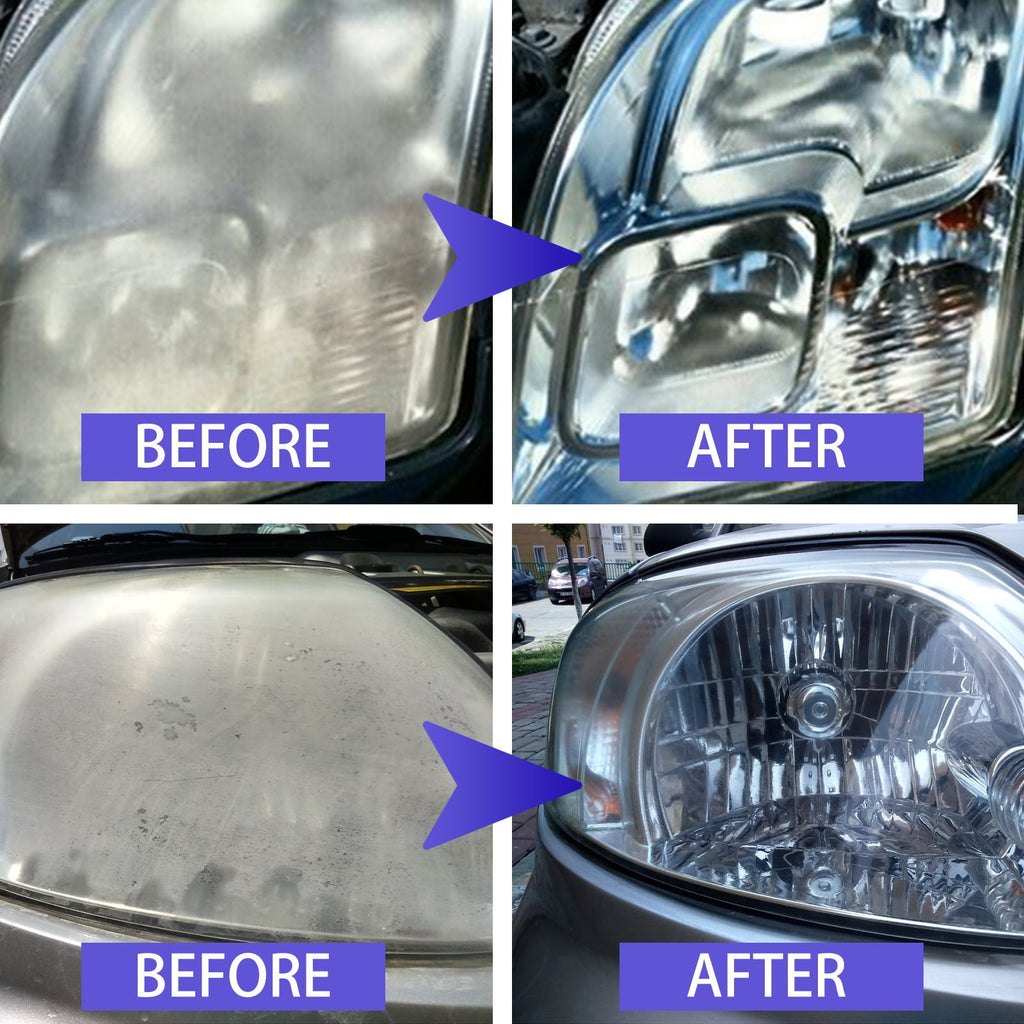 Car Headlight Repair Agent Wipe New Headlight Restore Taillight Repair Kit with Lens Restoration Cleaner,30ML