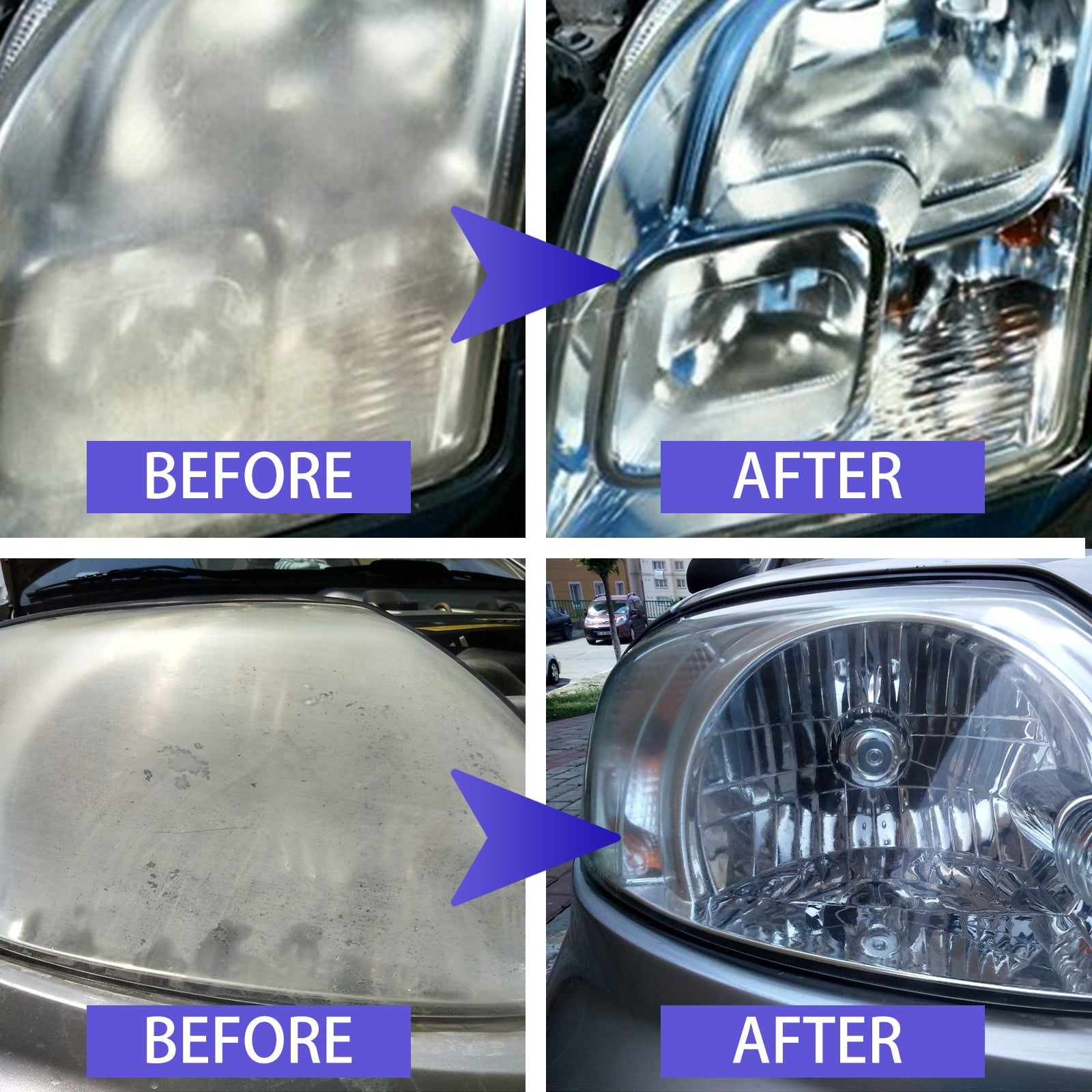 2 Pack Ceramic Headlight Restoration Kit – Brings Headlights Back to Like New Condition