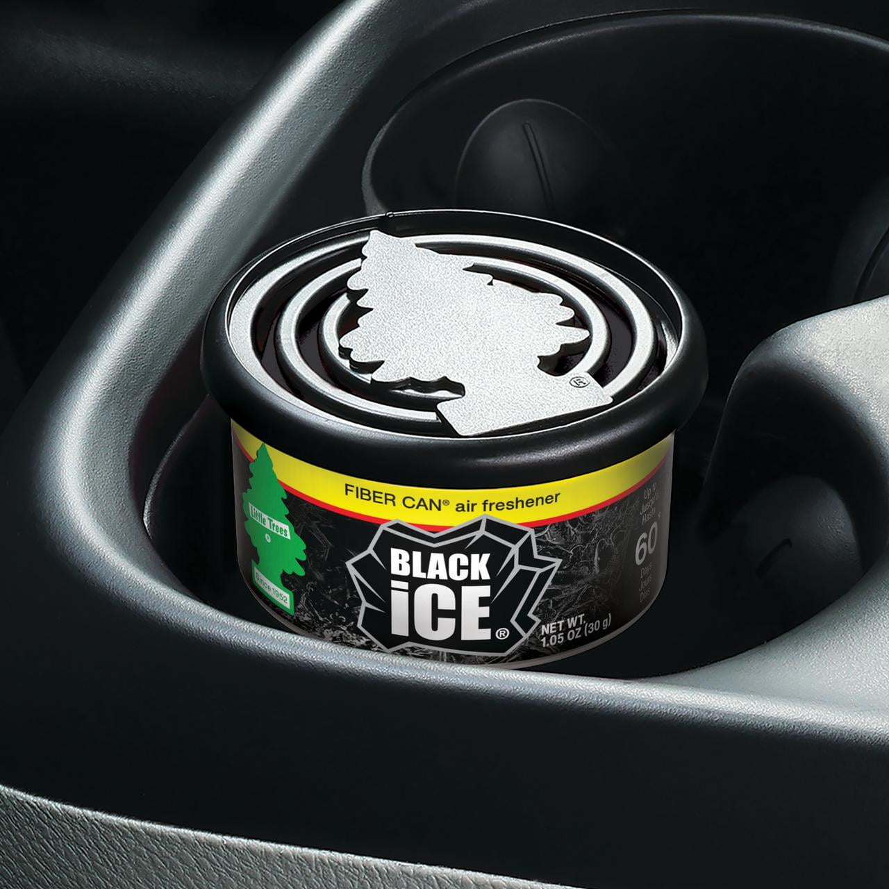 Little Trees Air Freshener Fiber Can Black Ice 1.05 oz