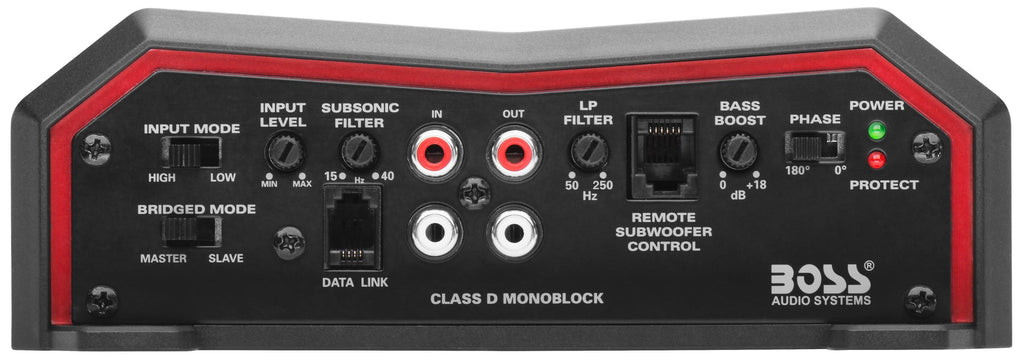 BOSS Audio Systems BE4000D Elite Series Car Audio Amplifier - 4000 High Output, Class D, Monoblock, 1/8 Ohm, High/Low Level Inputs, Low Pass Crossover, Hook Up To Stereo and Subwoofer