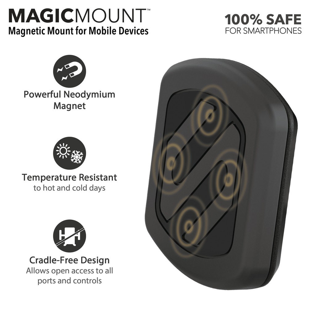 Scosche Magwsm-sp1 Magic Mount Magnetic Dash/Window Suction Mount for Mobile Devices Adjustable 360