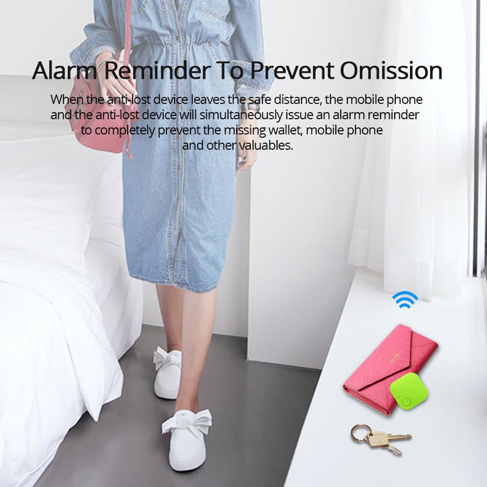 TureClos Anti-lost Alarm Smart Wireless Bluetooth Tracker GPS Alarm Device with Lanyard Child Bag Wallet Key Finder Square Locator