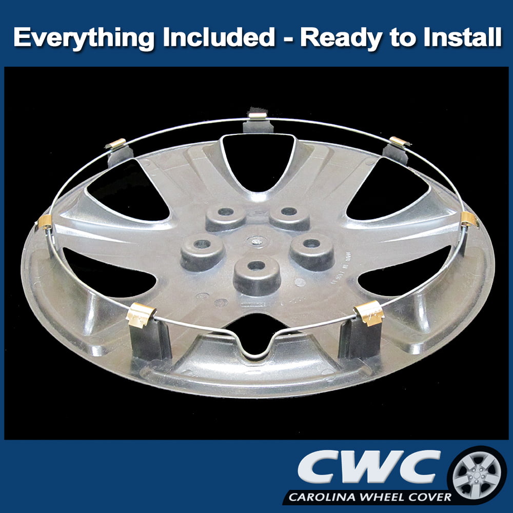 CarolIna Wheel Cover 15-In. Premium Hubcap Set for Toyota Corolla 2005 - 2008 Replacement (4 Pack)