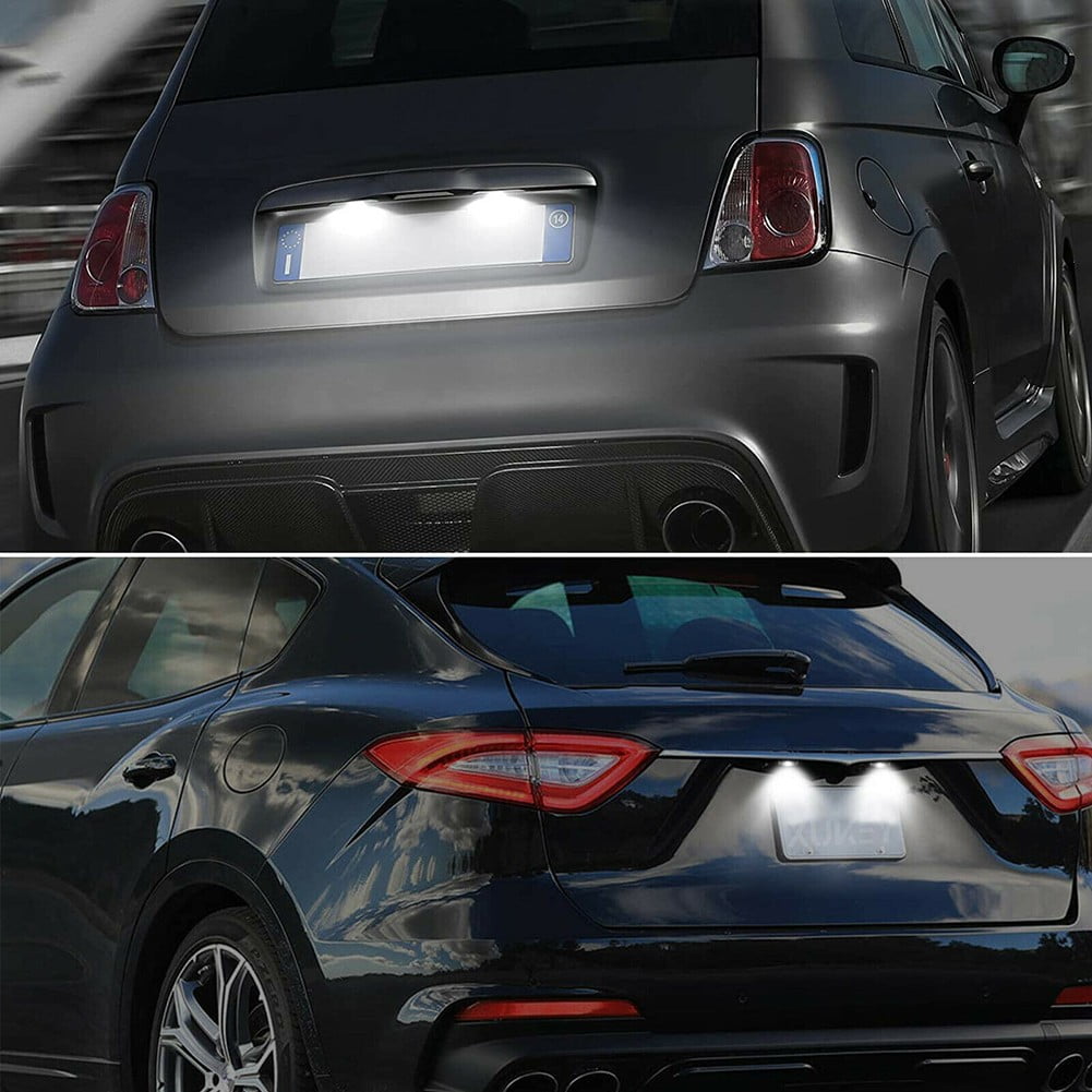 2X White Led License Plate Light For Jeep Grand Cherokee 2014-2020