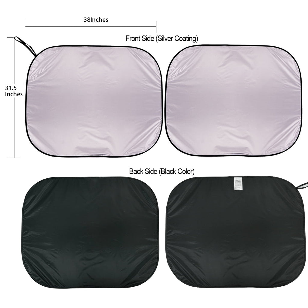 Auto Drive Universal 2 Counts Jumbo ASST Colors Twist Sun Shade ,31.5" x 38"