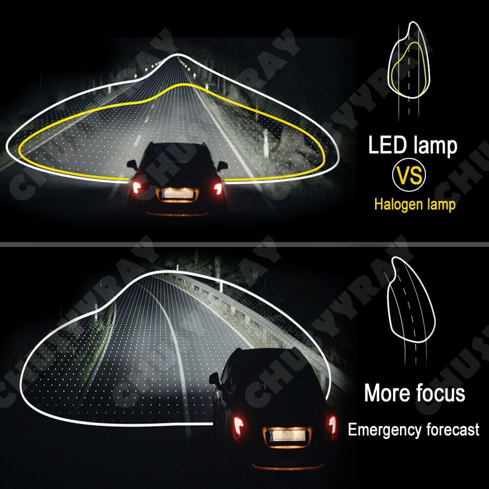 For Ford Ranger 1998-2011 6500K LED Headlight High-Low+Fog Light Bulb Combo Kit