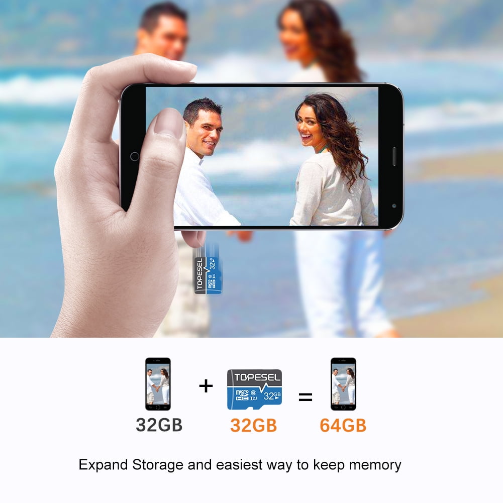 TOPESEL 32GB Micro SD Card 5 Pack Memory Cards Micro SDHC UHS-I TF Card Class 10 for Camera/Drone/Dash Cam(5 Pack U1)