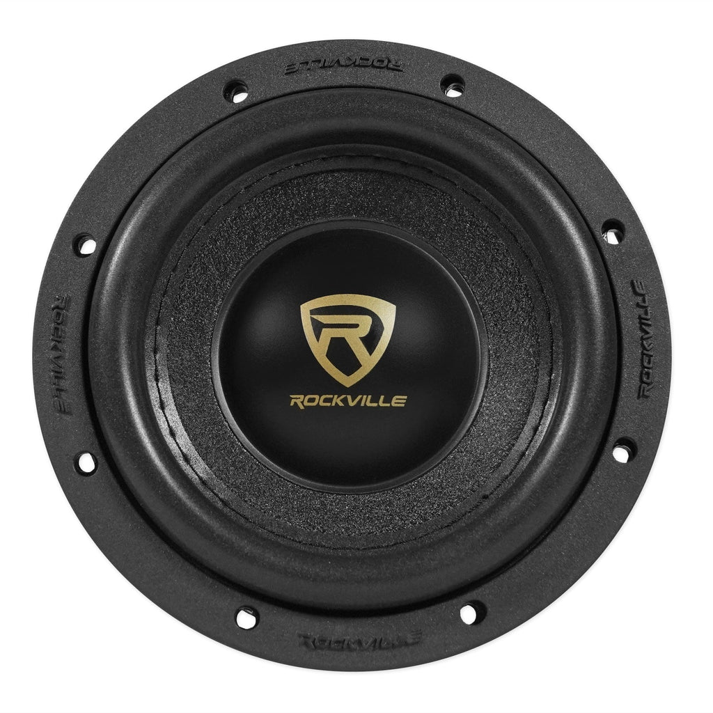 Rockville W65K9D4 6.5" 1000w Peak Car Audio Subwoofer Dual 4-Ohm Sub 250w RMS CEA Rated