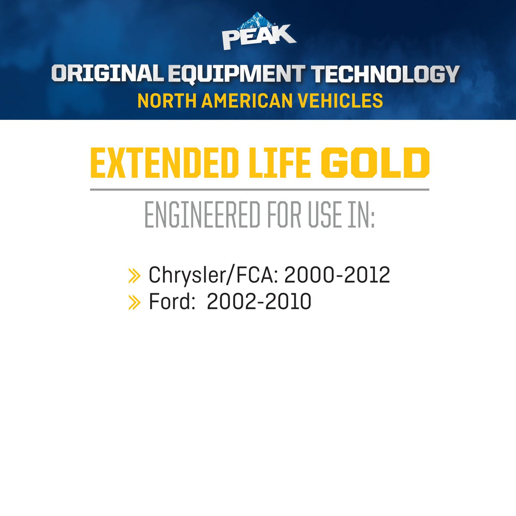 PEAK Original Equipment Technology Antifreeze + Coolant for North American Vehicles - Gold