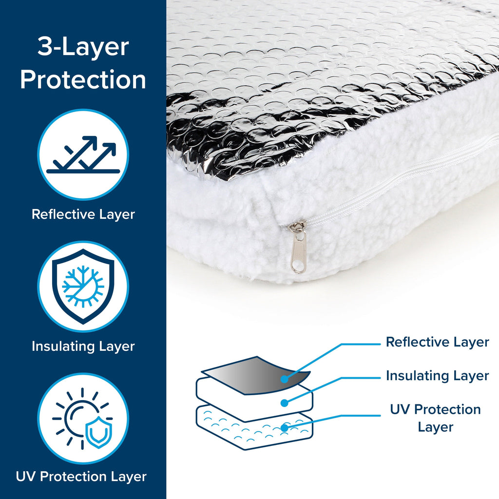 Camco Camper/RV Vent Insulator & Skylight Cover | Fits Standard 14” RV Roof Vents (45192)
