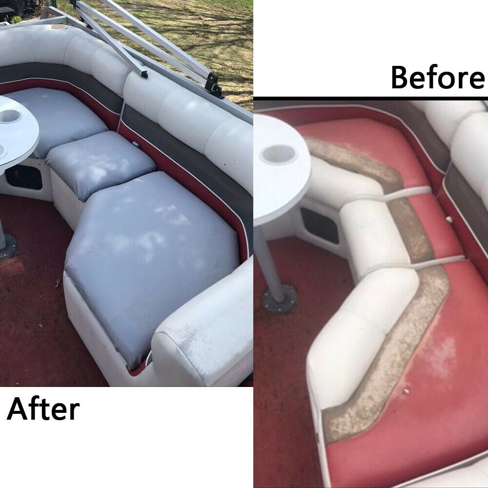 Car &Marine Vinyl Faux Leather Upholstery Black/Gray Repair in/Patch Up Seat Shole Shedding 54"Width