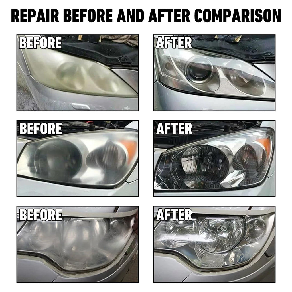 Cuhas Car Headlight Restoration Kit, Car Headlight Cleaner Wipes, Headlights Lens Restoration Cleaner DIY Polish Sanding Discs