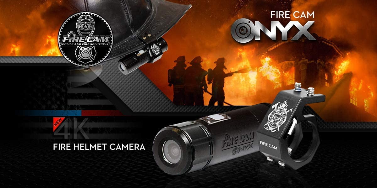 Fire Cam Onyx Helmet Camera with BJ800 Flashlight Kit