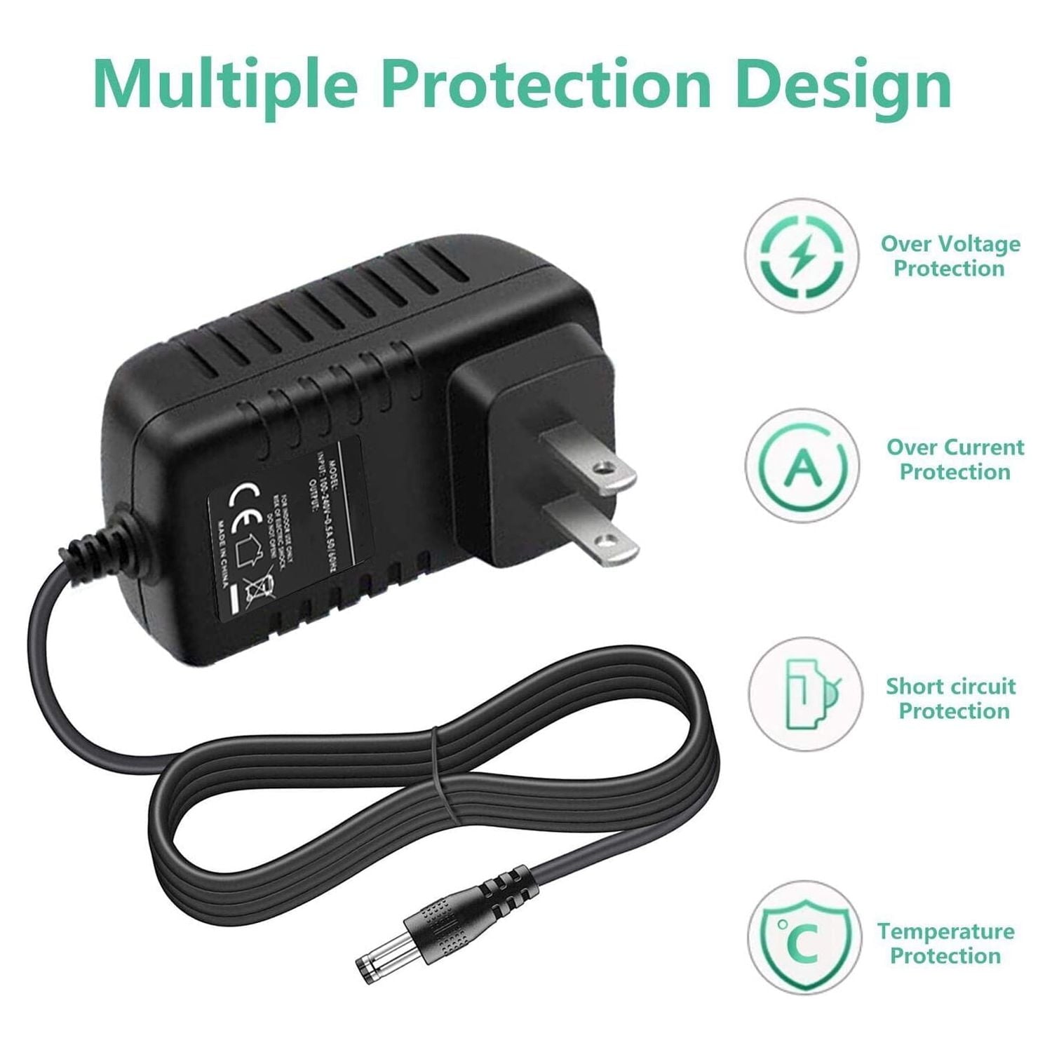UWR-Nite 12 Volt Battery Charger for Ride On Toys, 12V Kids Ride On Car Charger Universal Charger Electric Battery Power Supplies