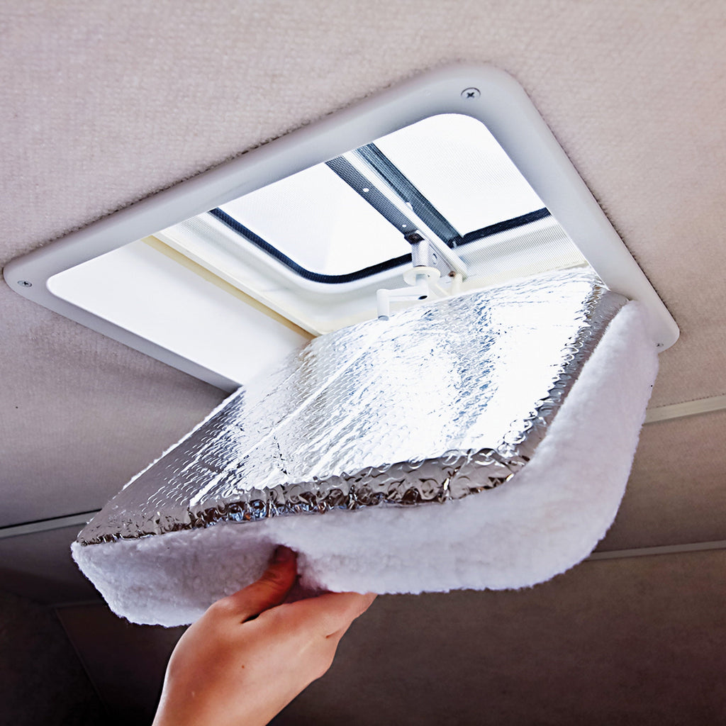 Camco Camper/RV Vent Insulator & Skylight Cover | Fits Standard 14” RV Roof Vents (45192)