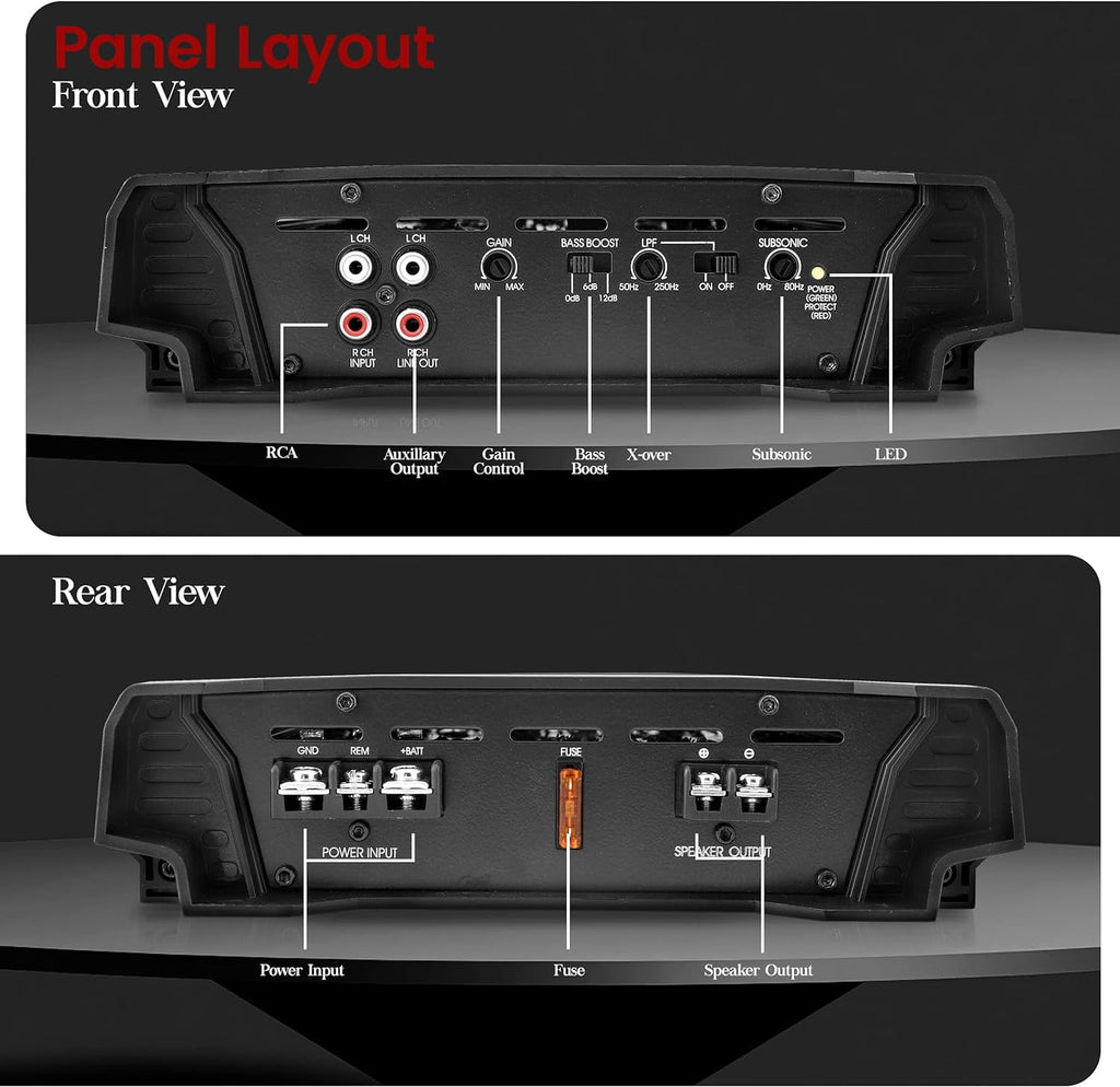 Mono-Block Mosfet Amplifier - 2 Ohm Stable, Heritage Series Car Audio Amplifier