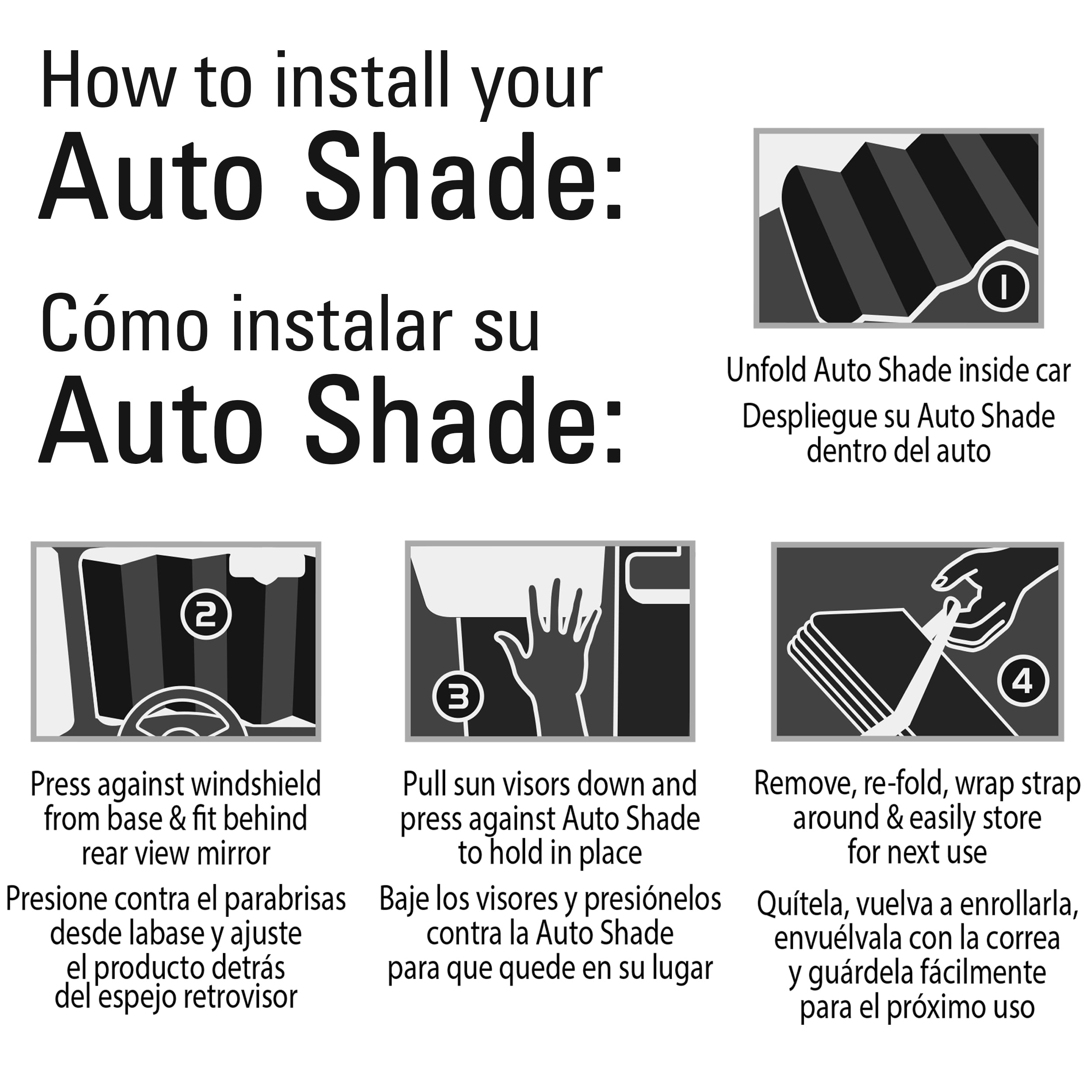 Genuine Dickies Classics Retro Sport Universal Accordion Auto Sunshade, Black, 40994WDI