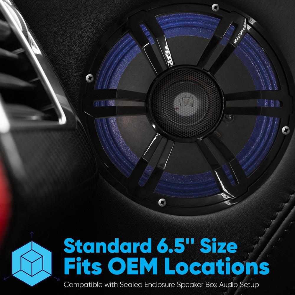 Pyle 6.5'' Single Voice Coil Car Subwoofer - 150 Watts at 4-Ohm Car Audio Powered Subwoofer