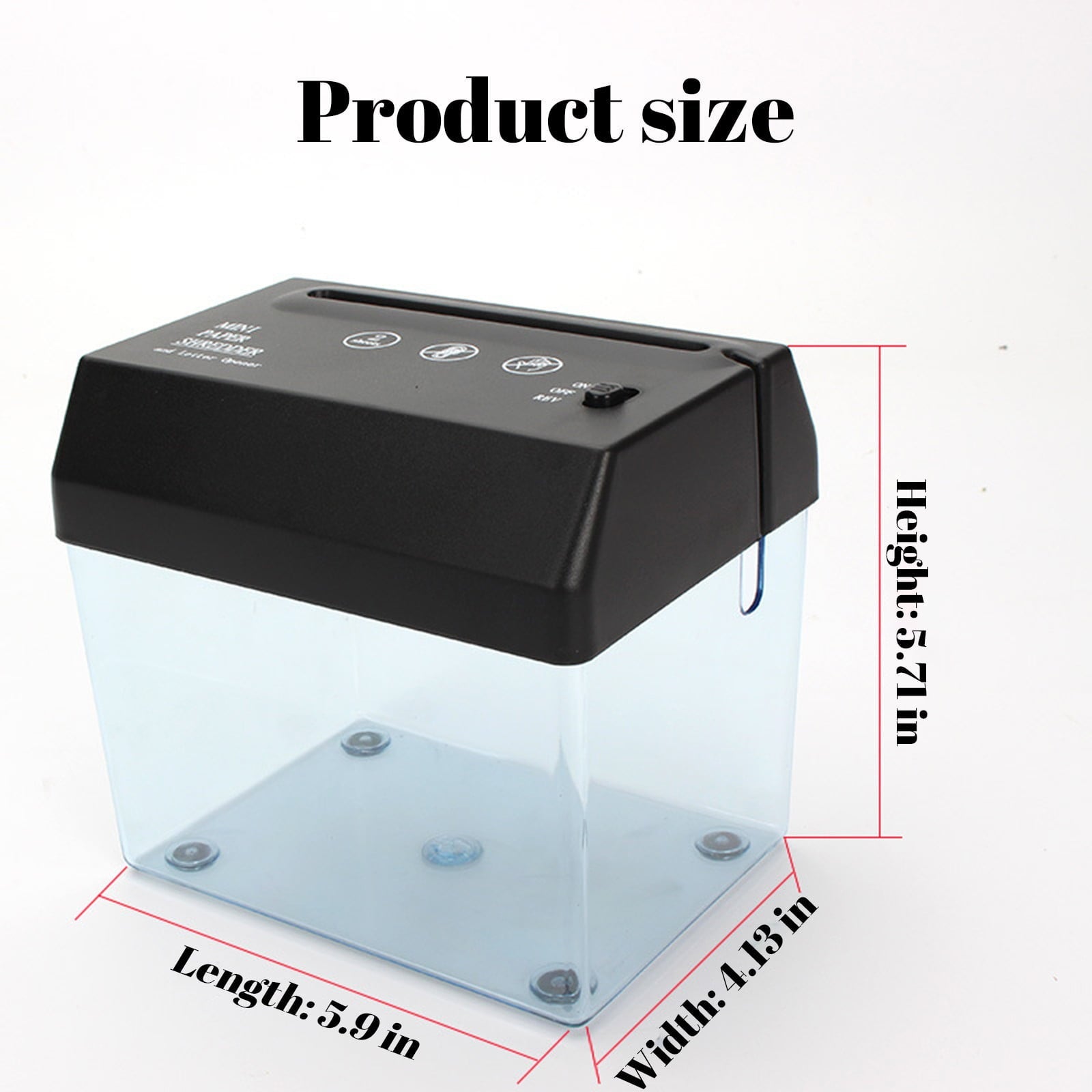 Daiosportswear Clearnance Shredder,Portable MIni Electric USB and Battery Operated Paper Shredder Paper Strip Cut Machine Paper and Document (Battery Not Include)