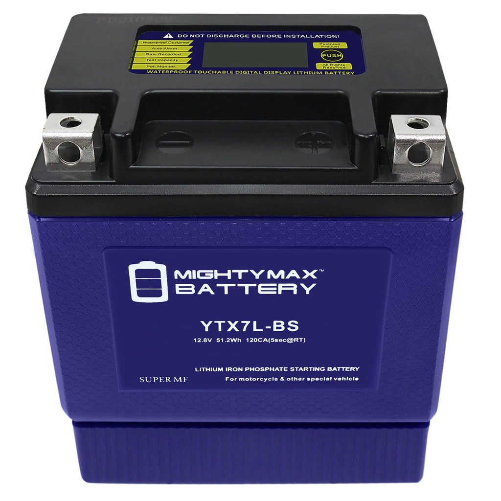 YTX7L-BS Lithium Battery Replaces Powersport Motorcycle ATV Scooter