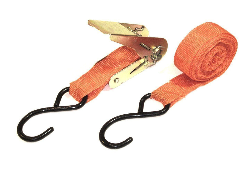 Set of 10 1" x 15' Ratchet Tie Down Straps Ratcheting Tow Straps ATV Motorcycle