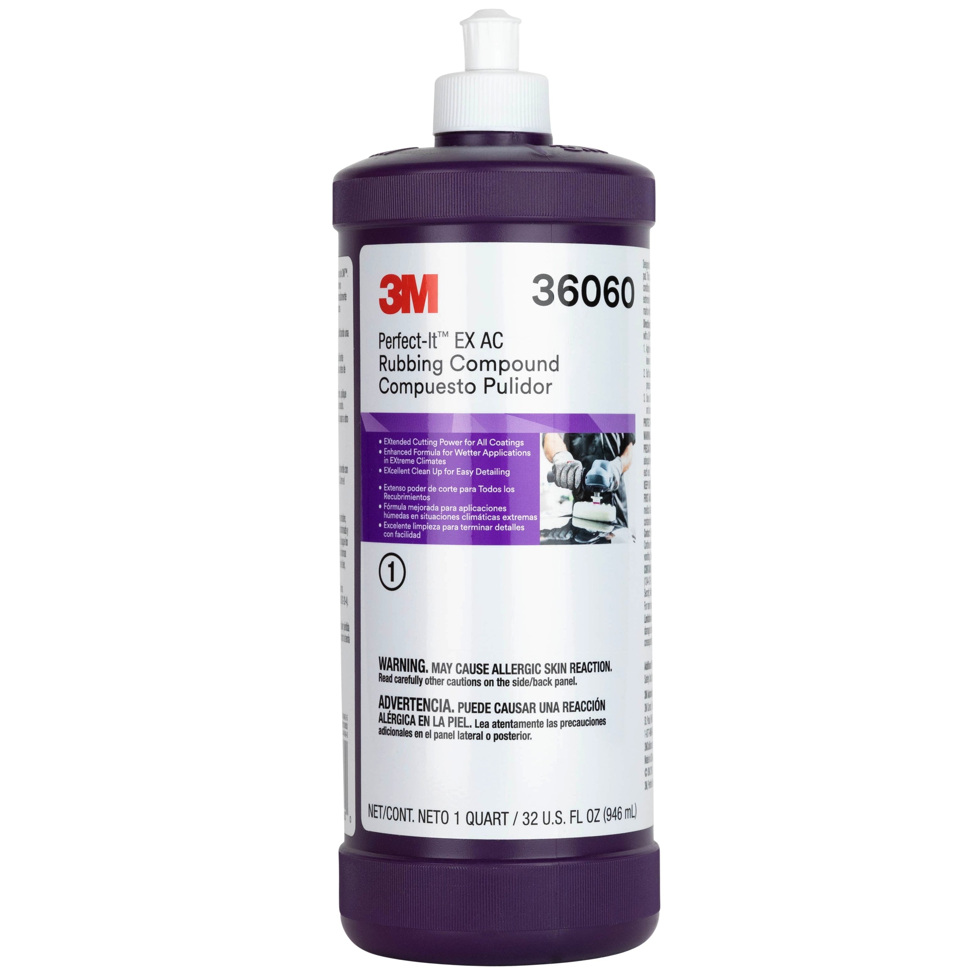 3M Perfect It Buffing and Polishing Kit  36060 06094 3M Rubbing Compound and Machine Polish Quart  Buffing Compound, Car Polishing Kit  Bundled with Kangaroobands Microfiber Cloth