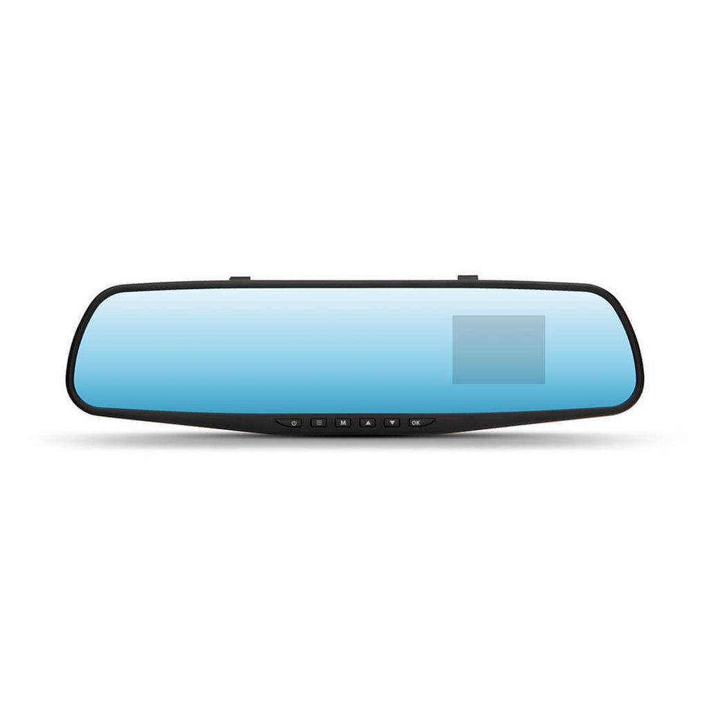 YADA 720P Mirror Roadcam, Add-on Rear View Mirror & HD Dash Cam 2-in-1, 2.4" LCD Monitor