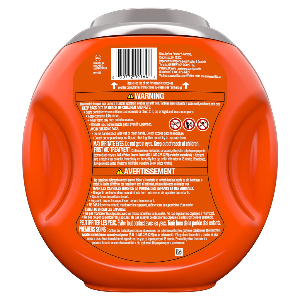 Tide Pods Laundry Detergent Soap Packs with Ultra Oxi, 57 Ct