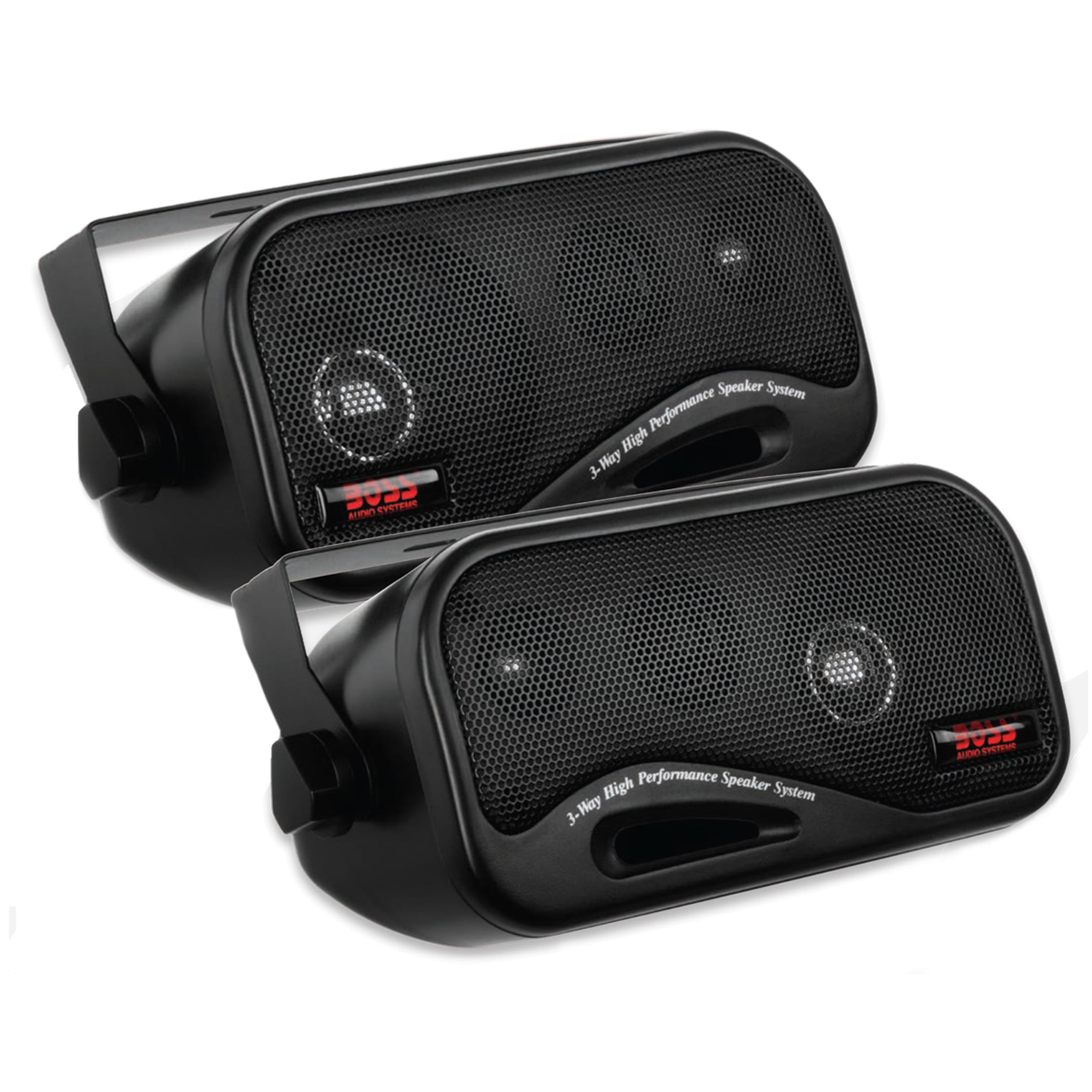 2) BRAND NEW BOSS Audio AVA-6200 80 Watt 3 Way 4 Ohm Car Audio Box Speakers