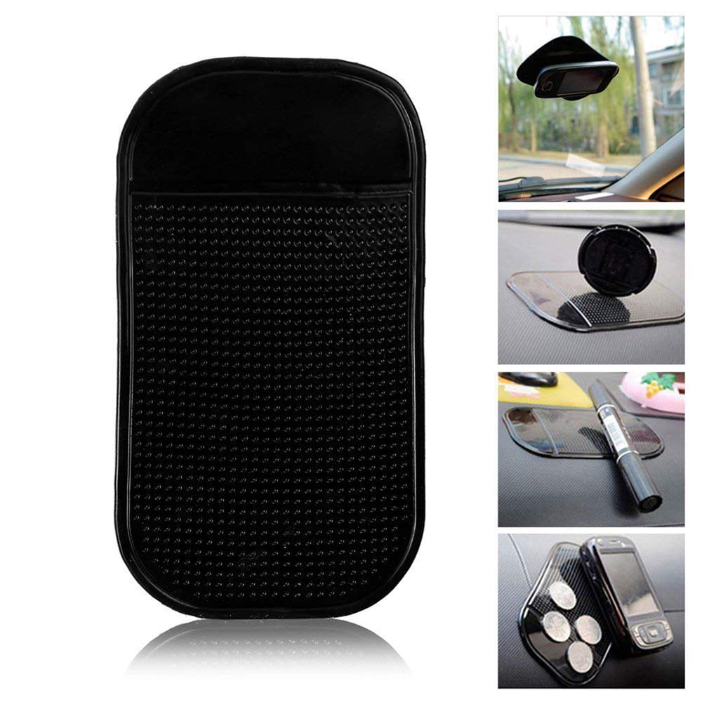 4Pack Magic Car Grip Pad Non Slip Sticky Car Dashboard Adhesive Cell Phone Mount Anti Slide Holder Mat For Miscellaneous Equipment