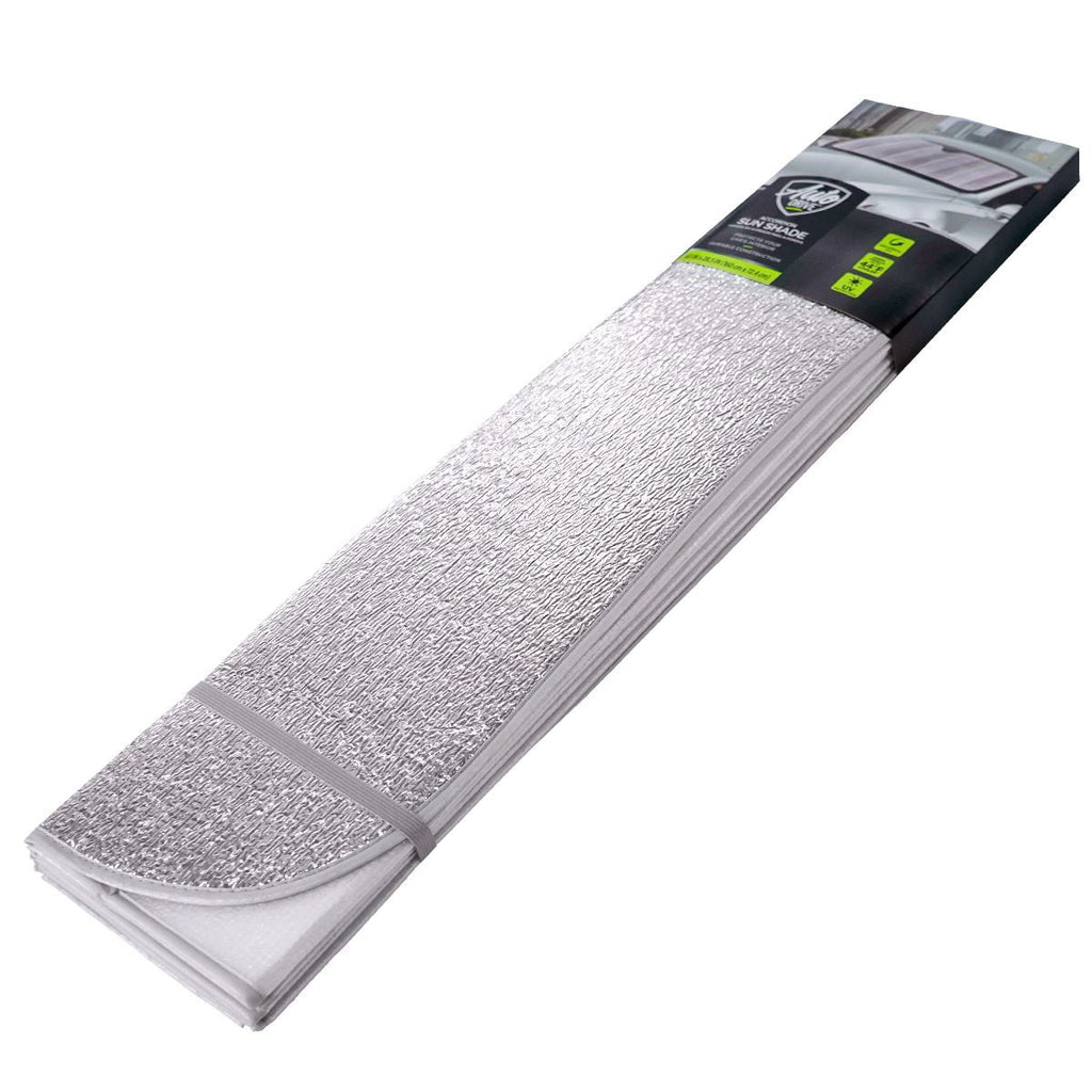Auto Drive Universal Fit Windshield Silver Sunlight Reflecting Accordion Sunshade AD021700S-1 1 Pack, 63" x 28.5"