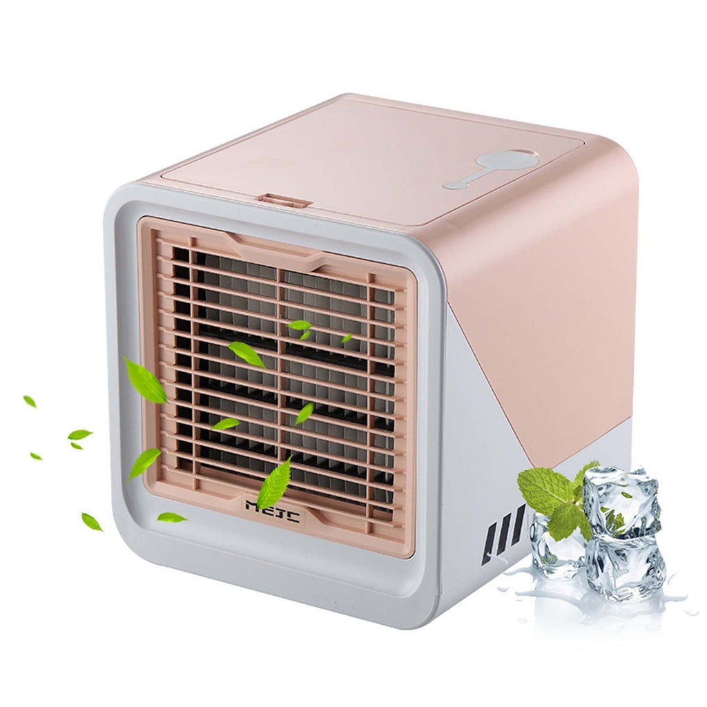 Yyeselk 6.7"Mini Air ConditionerUSB Powered Personal Air Cooler, 3-Speed Evaporative Air Cooler with Humidifier, Small Air Conditioner Portable for Room/Camping/Car/Office/Desk