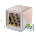 Yyeselk 6.7"Mini Air ConditionerUSB Powered Personal Air Cooler, 3-Speed Evaporative Air Cooler with Humidifier, Small Air Conditioner Portable for Room/Camping/Car/Office/Desk