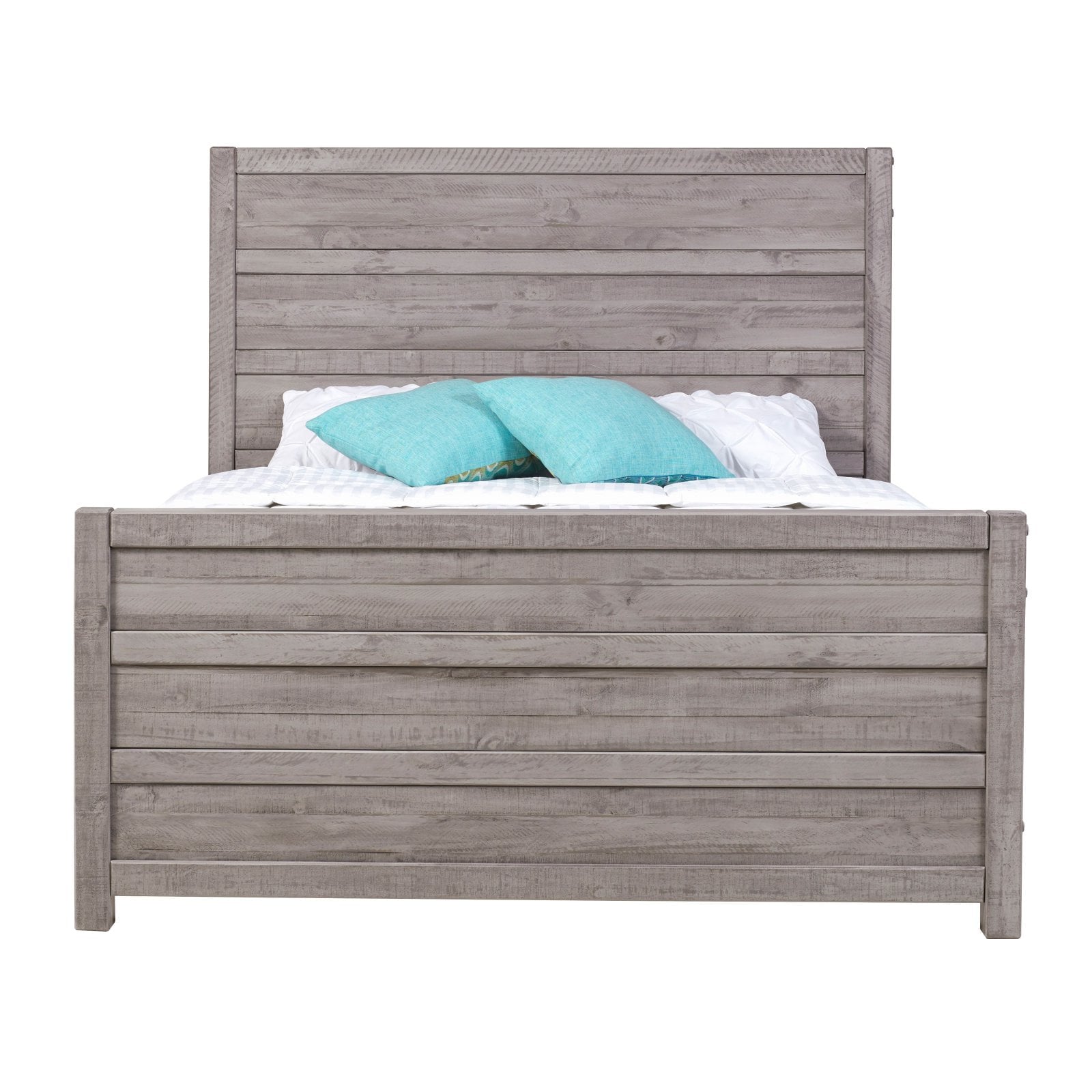 Carmel Bed - King Size - Antique Walnut Finish