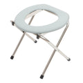 NUOLUX 1PC Foldable Bathroom Toilet Chair Portable Toilet Stool Potty Chair for The Old