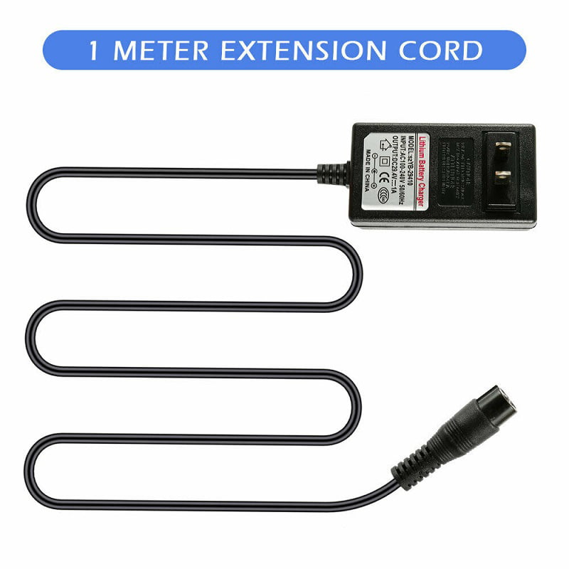 24V for Razor Electric Scooter Charger E100 E125 E150 E175，3.3ft Power Adapter