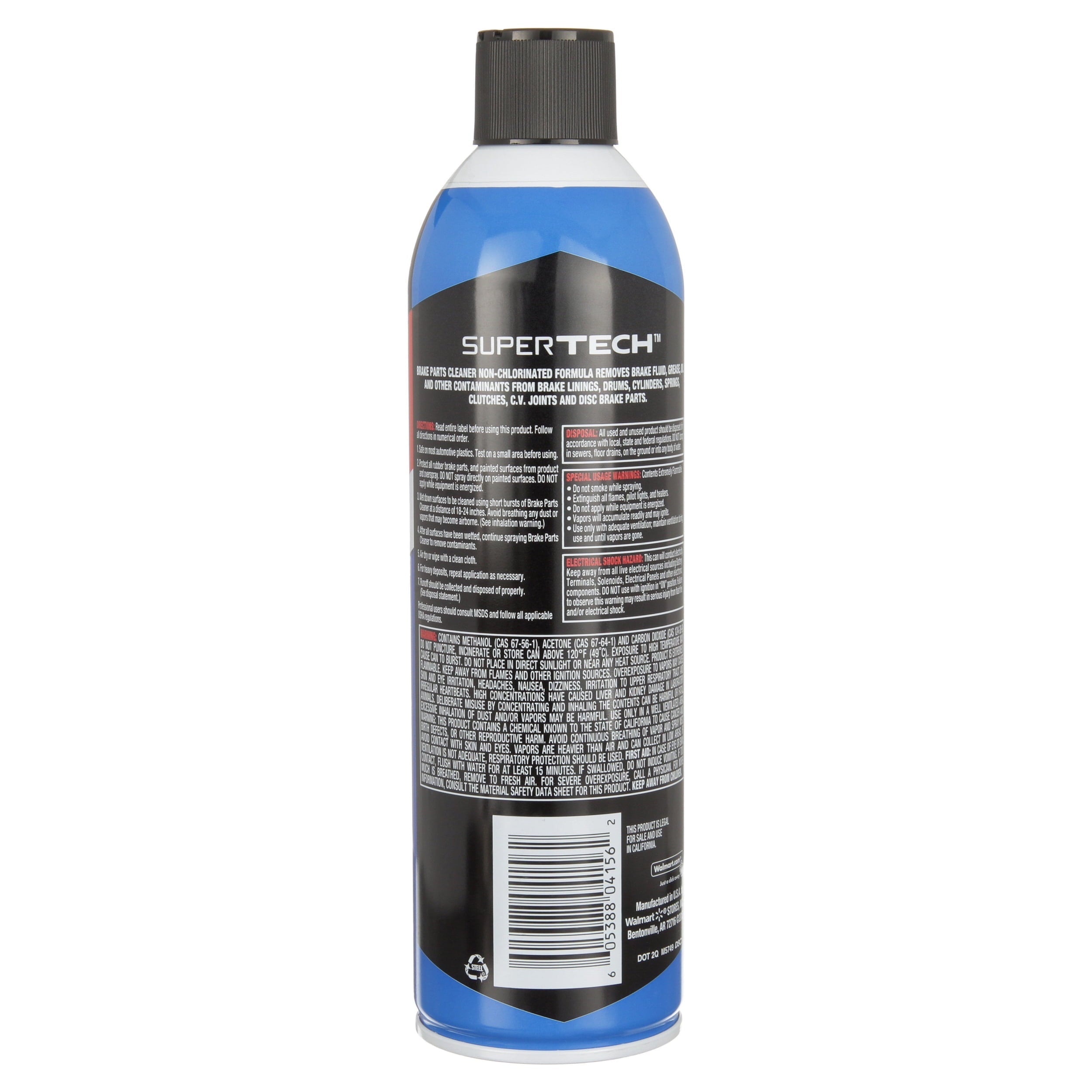 Super Tech CA Compliant Brake Cleaner, 14.5 oz.