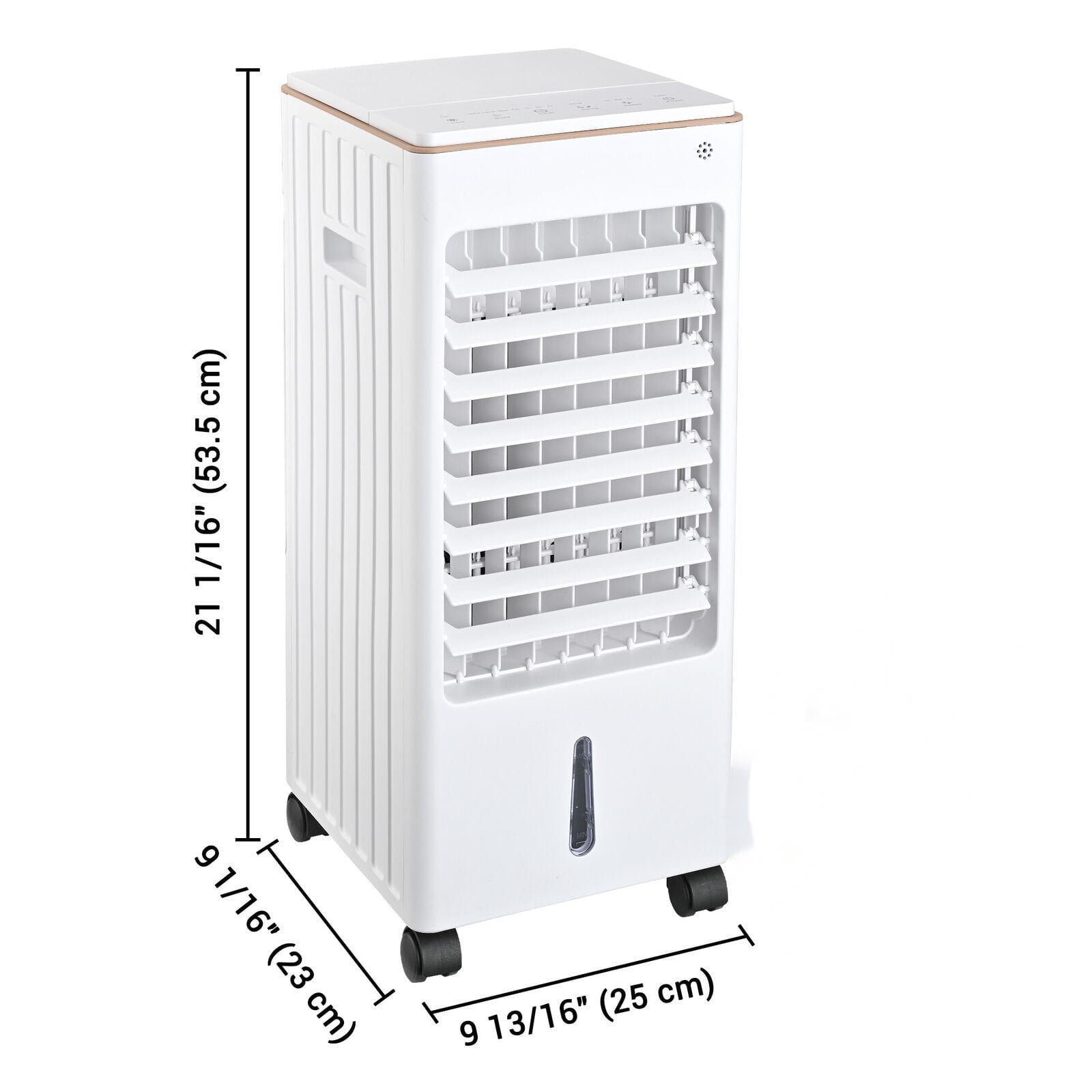 Vebreda Air Cooler Portable Evaporative Air Cooler Fan with Remote Control Casters Suitable for Home Office