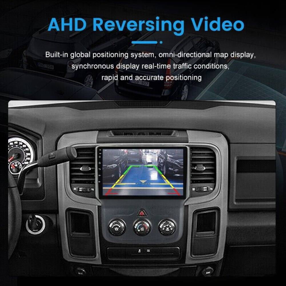Car Stereo Radio for Dodge Ram 2013-2019 Android 12 9inch Touch Screen Radio Replacement Support Wireless Carplay Android Auto Navigation Bluetooth Radio WiFi Audio Video 2+32G, Black