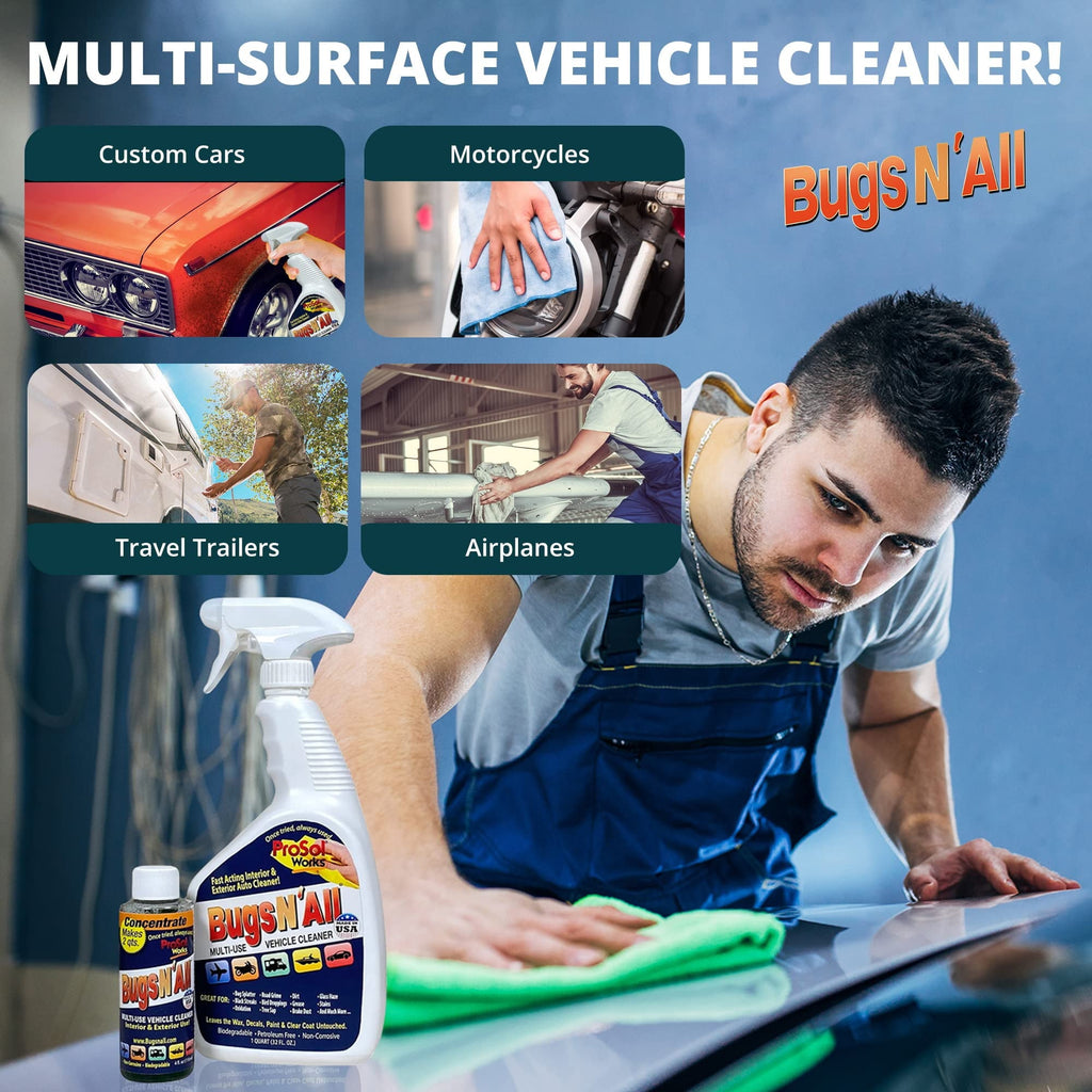 ProSol Works Bugs N All - Bug and Tar Remover Car Detailing Product, 4 oz