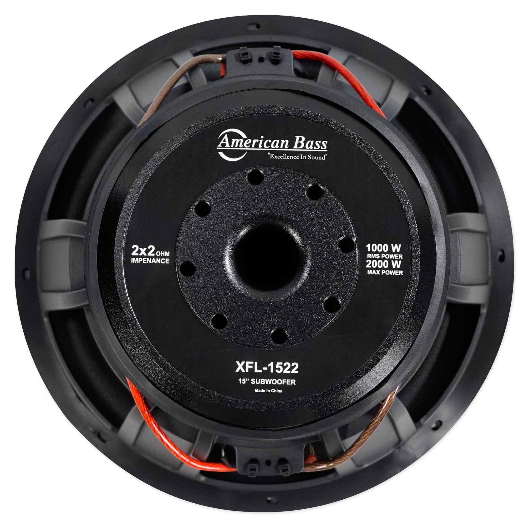 American Bass XFL-1522 2000w 15" Competition Car Subwoofer 3" Voice Coil/200Oz
