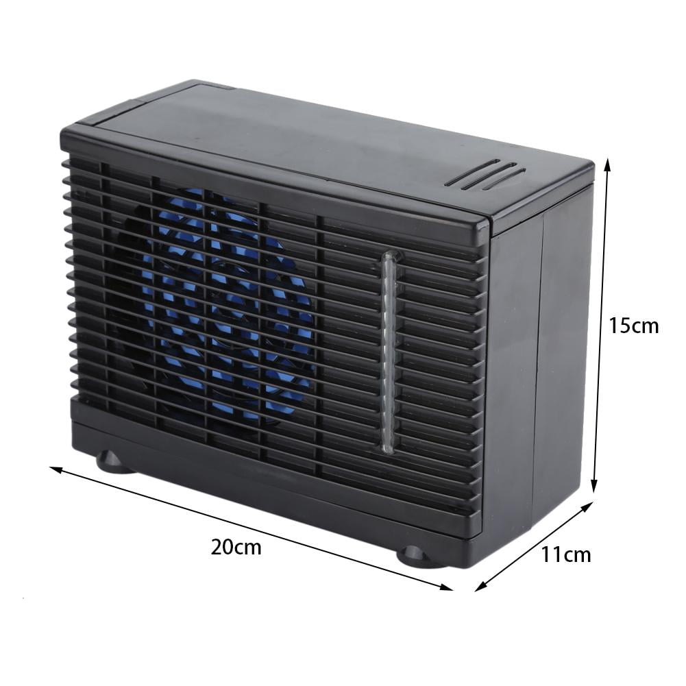 Mgaxyff Evaporative Air Conditioner, Portable 12V Car Truck Home Mini Air Conditioner Evaporative Water Cooler Cooling Fan