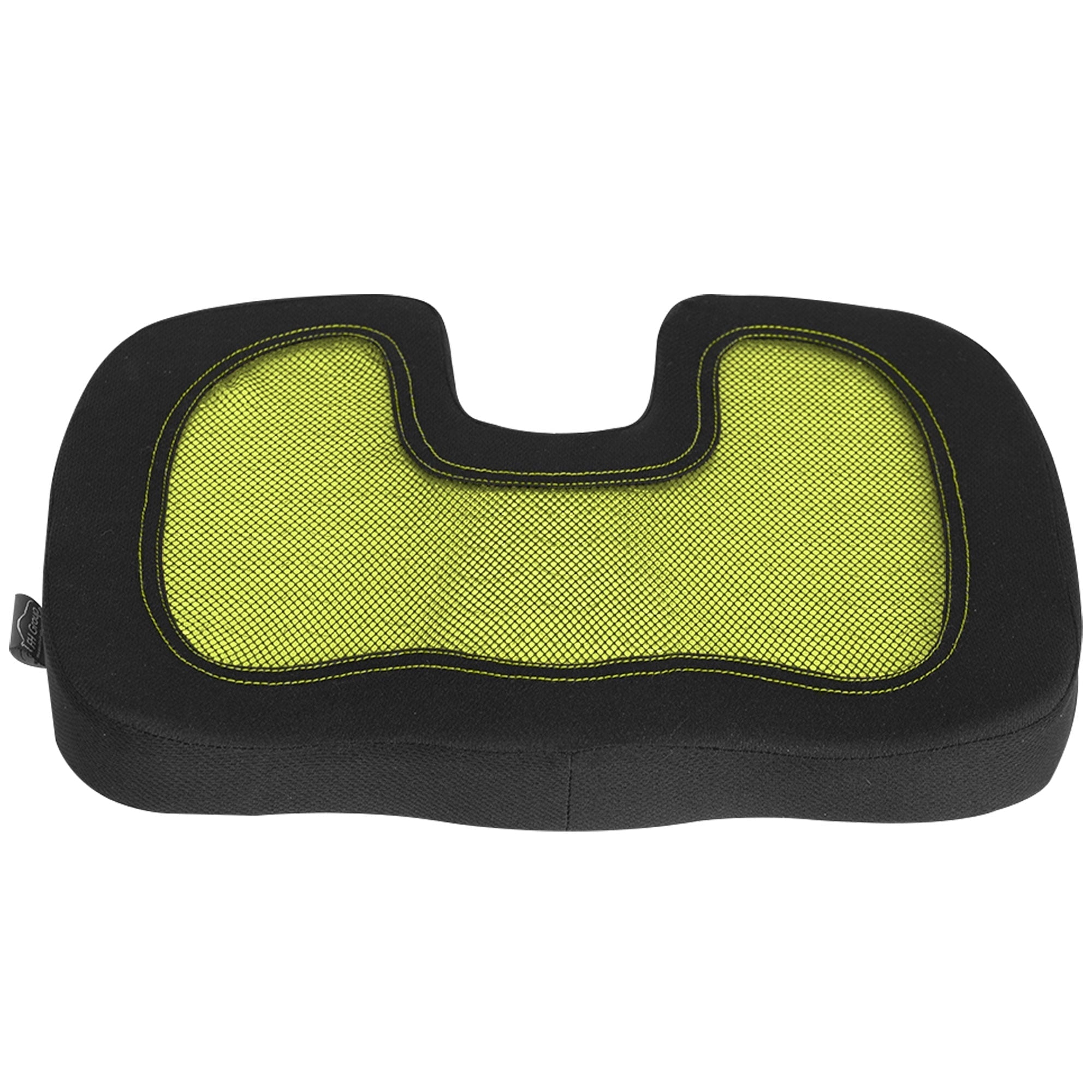 FH Group Ergonomic Cooling Gel AFFH1011YELLOW Yellow Memory Foam Car Cushion 2.2 lb. w. Air Freshener