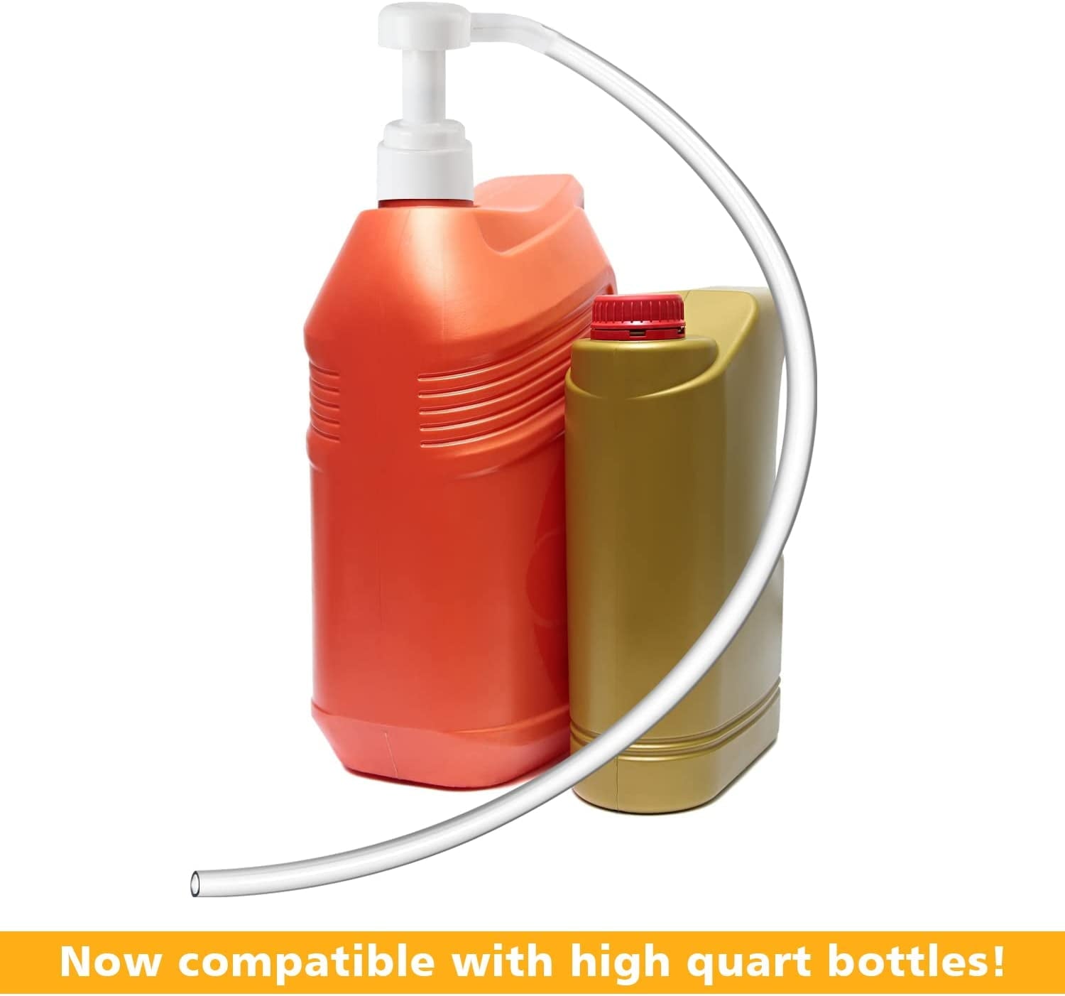 HandReed Fluid Pump for Quart Bottles - 5cc Hand Pump Use for Transfer Gear Oil, Transmission and Differential Fluid, NOT for Red Line Quarts