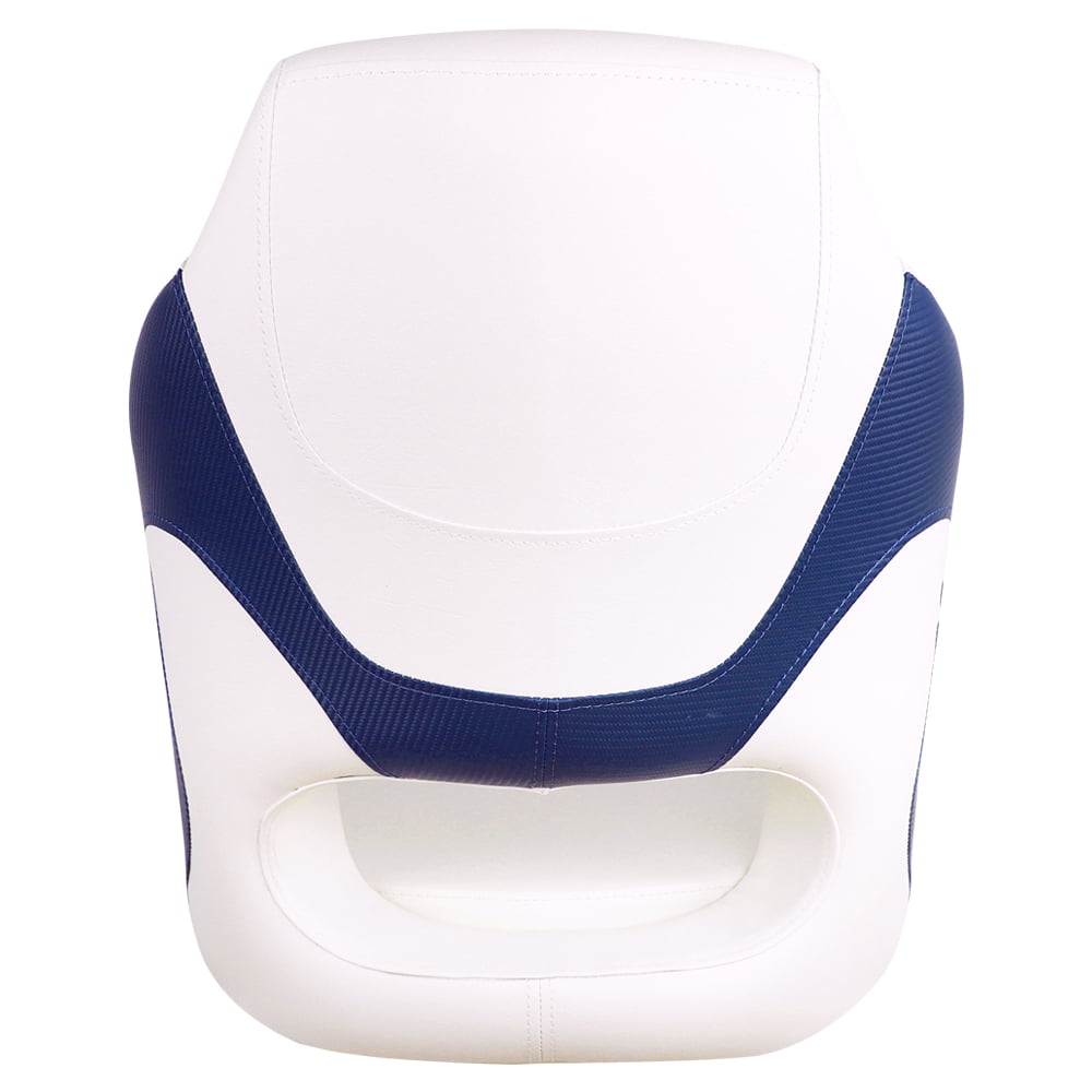 MSC Captain Seat, Sports Seats, Bucket Seats, with Flip up Seat Bolster, White/Blue