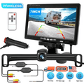 7" TFT LCD Monitor, Wireless Rear View Cams 2.4G Extra Long Range Signal Waterproof Backup Camera with Night Vision Reverse Camera, Vehicle Backup Cameras Kit for Car Truck