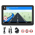 7 inch XGODY Truck GPS Navigation for Car 256M+8G Trucker GPS for Car Sat Nav, Latest 2023 Map(Lifetime Free Update) Sun Visor